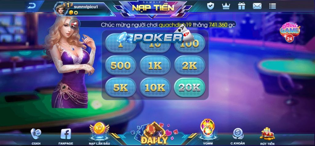 Luật chơi trò Poker Sumvip online 