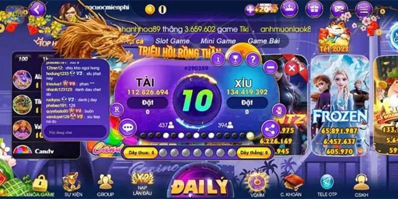 Đa dạng trò chơi mini game, game bài, nổ hũ