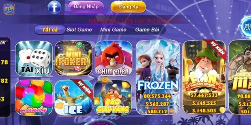 Đây là sân chơi quốc tế với nhiều game hay