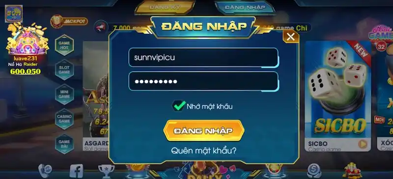 Tham gia game bài tại Sumvip ngay với 4 thao tác