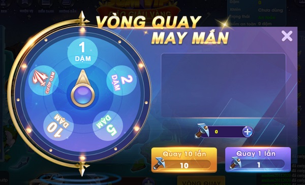 Tôi nhấn vào “Vòng Quay” nhưng không thể tham gia Đảo Giấu Vàng Sumvip?